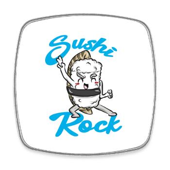 Sushi food Japan gift - Square fridge magnet - white - Front