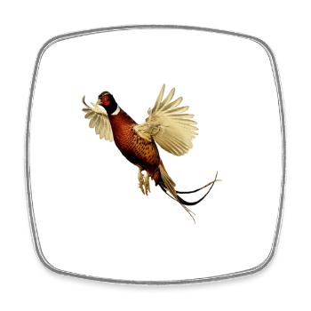 Pheasant shirt gift bird nature animal nectar - Square fridge magnet - white - Front