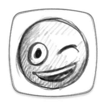 Emoji kiss heart love Emoji - Magnet carré - blanc - Devant