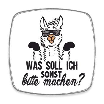 What else should I do please - Square fridge magnet - white - Front