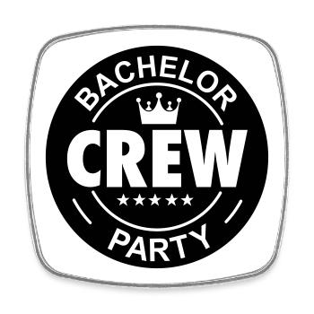 bachelor bachelorette party - Square fridge magnet - white - Front