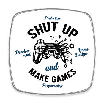 Game Development - Viereckiger Kühlschrankmagnet - Weiß - Vorne