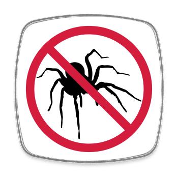 no spider forbidden shield spider design cl - Square fridge magnet - white - Front