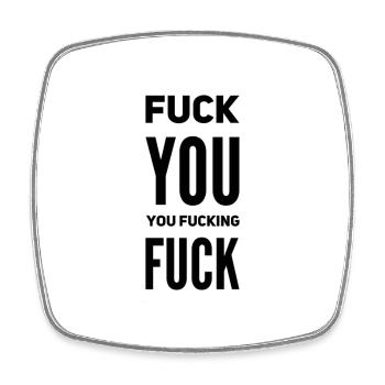 Citation de « Va te faire » – Sarcasme & Attitude - Magnet carré - blanc - Devant