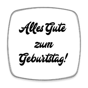Happy Birthday! - Square fridge magnet - white - Front