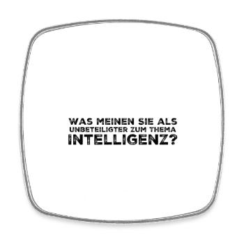 Diction espiègle – Idée de cadeau drôle - Magnet carré - blanc - Devant