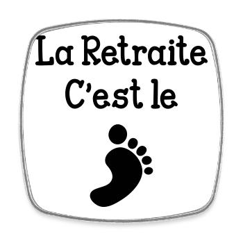Retirement is great! - Square fridge magnet - white - Front