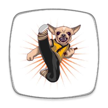 Chihuahua - Viereckiger Kühlschrankmagnet - Weiß - Vorne
