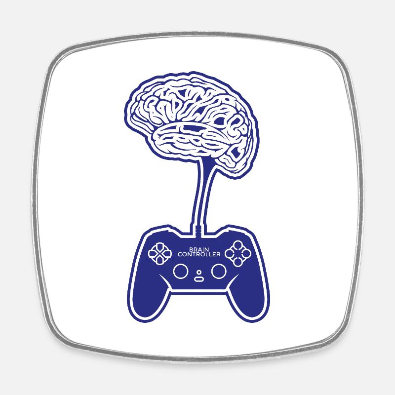 Gamer - Square fridge magnet - white