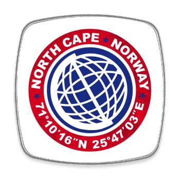 NORTH CAPE NORWAY - Square fridge magnet - white - Front