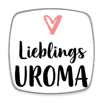 Lieblings Uroma Geschenk Muttertag Geburtstag - Viereckiger Kühlschrankmagnet - Weiß - Vorne