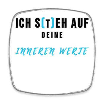 Ärzte Innere Medizin Werte Internist Geschenk - Viereckiger Kühlschrankmagnet - Weiß - Vorne