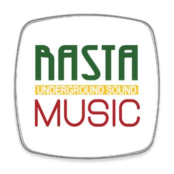 Logo sonore de Nasta Underground - Magnet carré - blanc - Devant