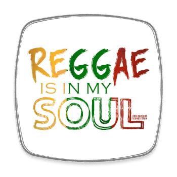 Reggae soul aux couleurs vives - Magnet carré - blanc - Devant
