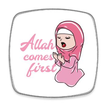 Muslim Islam Allah - Square fridge magnet - white - Front