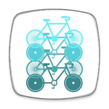 Rennrad Rad Rennradfahrer Fahrrad Frankreich Tour - Viereckiger Kühlschrankmagnet - Weiß - Vorne