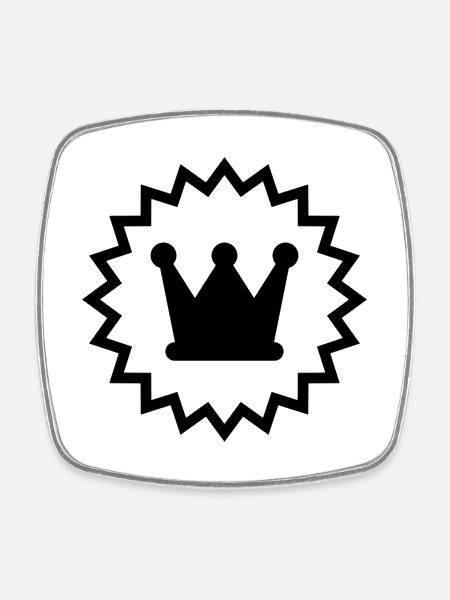 Crown The Crown Vector - Square fridge magnet - white