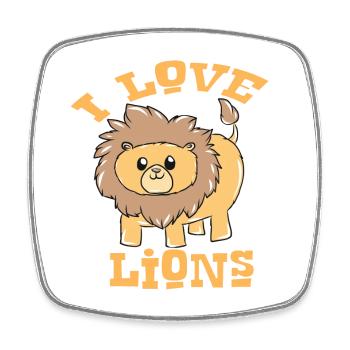 safari - Square fridge magnet - white - Front