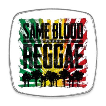 Same Blood, Different Roots Design - Viereckiger Kühlschrankmagnet - Weiß - Vorne