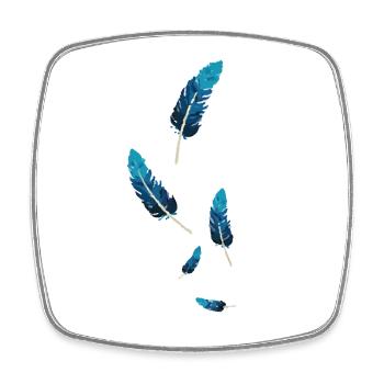 Bounce - Square fridge magnet - white - Front
