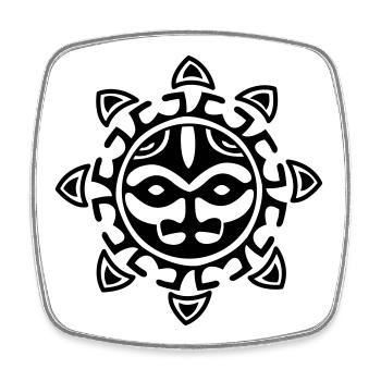 maori - Viereckiger Kühlschrankmagnet - Weiß - Vorne