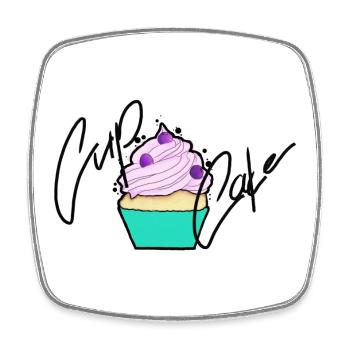 Pastel Cupcake Signature Design - Square fridge magnet - white - Front