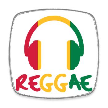 Reggae Music - Square fridge magnet - white - Front