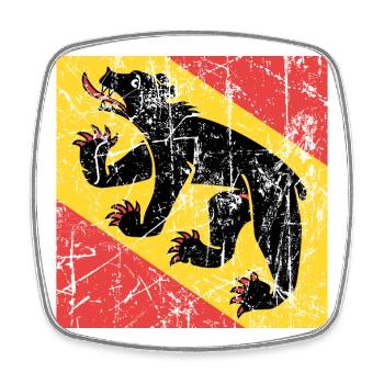 flag Bern Bern Fahne Flagge flag bandera - Square fridge magnet - white - Front