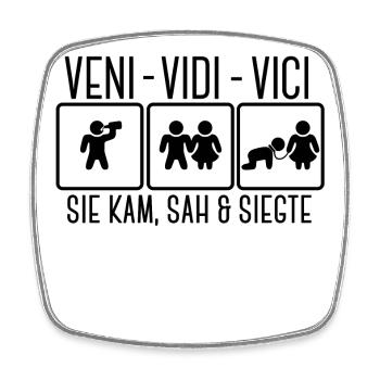 Lustig Spruch Junggesellenabschied Party Hochzeit - Viereckiger Kühlschrankmagnet - Weiß - Vorne