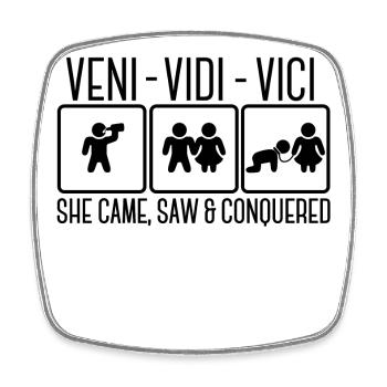 Wedding Marriage Marriage Relationship Cliche Funny Fun - Square fridge magnet - white - Front