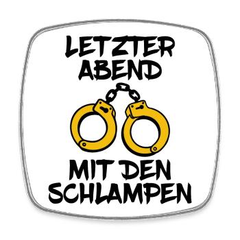 Braut Lustig Spruch Team Junggesellinnenabschied - Viereckiger Kühlschrankmagnet - Weiß - Vorne