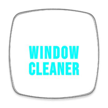 Window Cleaner Building Cleaner Sayings Gift - Square fridge magnet - white - Front