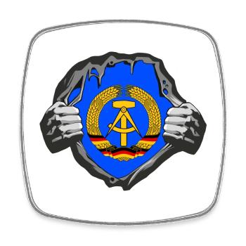 DDR poitrine / Cadeau Allemagne de l’Est Berlin - Magnet carré - blanc - Devant