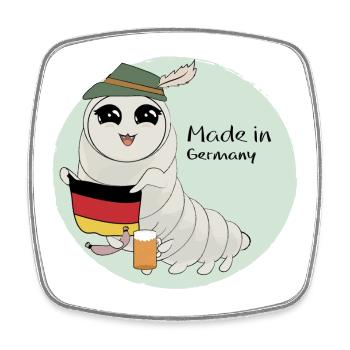 Made in Germany - Square fridge magnet - white - Front