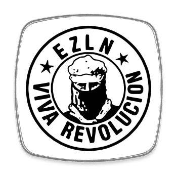 EZLN - Viereckiger Kühlschrankmagnet - Weiß - Vorne