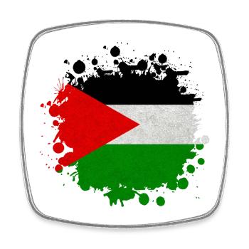 Palestine Blobs / Flag Gift Islamabad - Square fridge magnet - white - Front