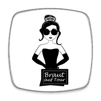 Braut Tour Junggesellinnenabschied Hochzeit Party - Viereckiger Kühlschrankmagnet - Weiß - Vorne