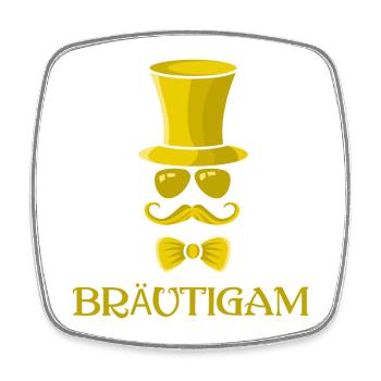 Team Bräutigam Ehemann Junggeselle Party Lustig - Viereckiger Kühlschrankmagnet - Weiß - Vorne