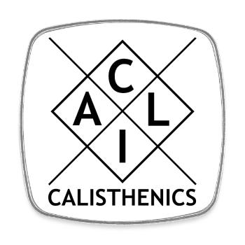 Logo de la gymnastique géométrique - Magnet carré - blanc - Devant
