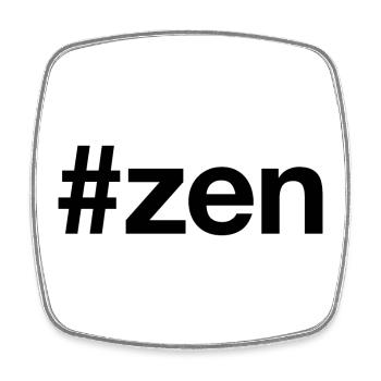 ZEN - Square fridge magnet - white - Front