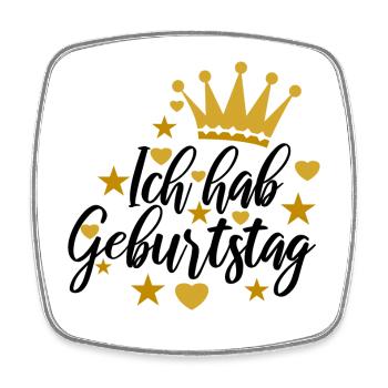 Birthday birthday saying congratulation saying - Square fridge magnet - white - Front