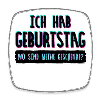 Cadeau d’anniversaire Anniversaire - Magnet carré - blanc - Devant