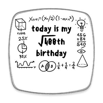 20 years old birthday birthday saying Funny - Square fridge magnet - white - Front