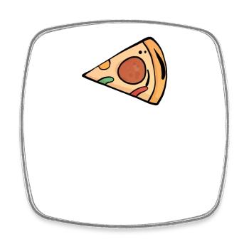 Matching partner family duo twins friends - Square fridge magnet - white - Front