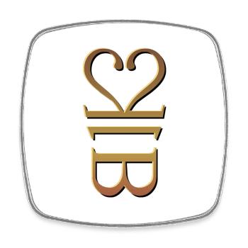 221B - Viereckiger Kühlschrankmagnet - Weiß - Vorne