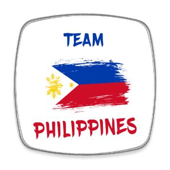 Team Philippines / Manila - Square fridge magnet - white - Front