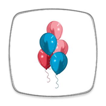 garçon d'anniversaire - Magnet carré - blanc - Devant