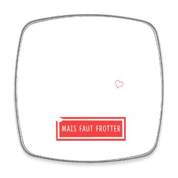 Humour and Emotion Chatastrophe - Square fridge magnet - white - Front