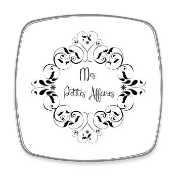 my little things - Square fridge magnet - white - Front