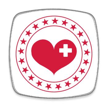 Cardiologist Kardiologe Cardiologue Doctor - Square fridge magnet - white - Front
